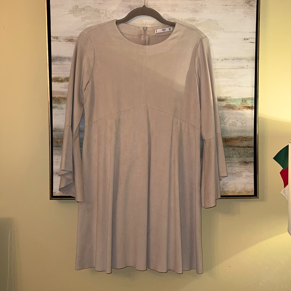Suede mini dress